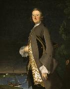Joseph Blackburn Portrait of Captain John Pigott oil painting on canvas